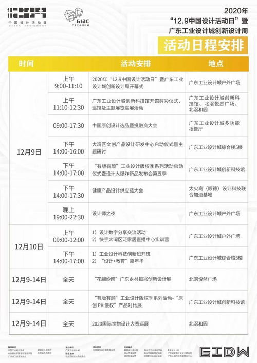 创新设计赋能产业，2020年12.9中国设计活动日暨广东工业设计城创新设计周即将启幕